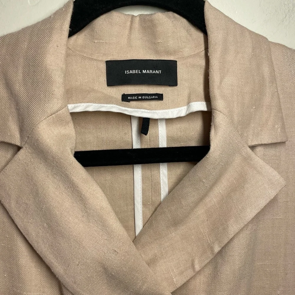 Isabel Marant Linen Double Breasted Blazer